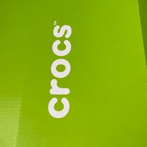 Crocs - Men’s athletic crocs black with white trim and loafer design